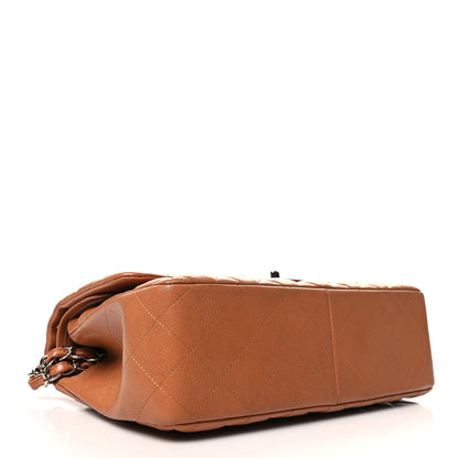 Chanel Caviar Quilted Jumbo Double Flap Light Brown 4 of 12