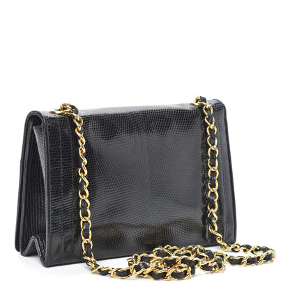 Chanel Lizard CC Mini Flap Bag Black 3 of 9
