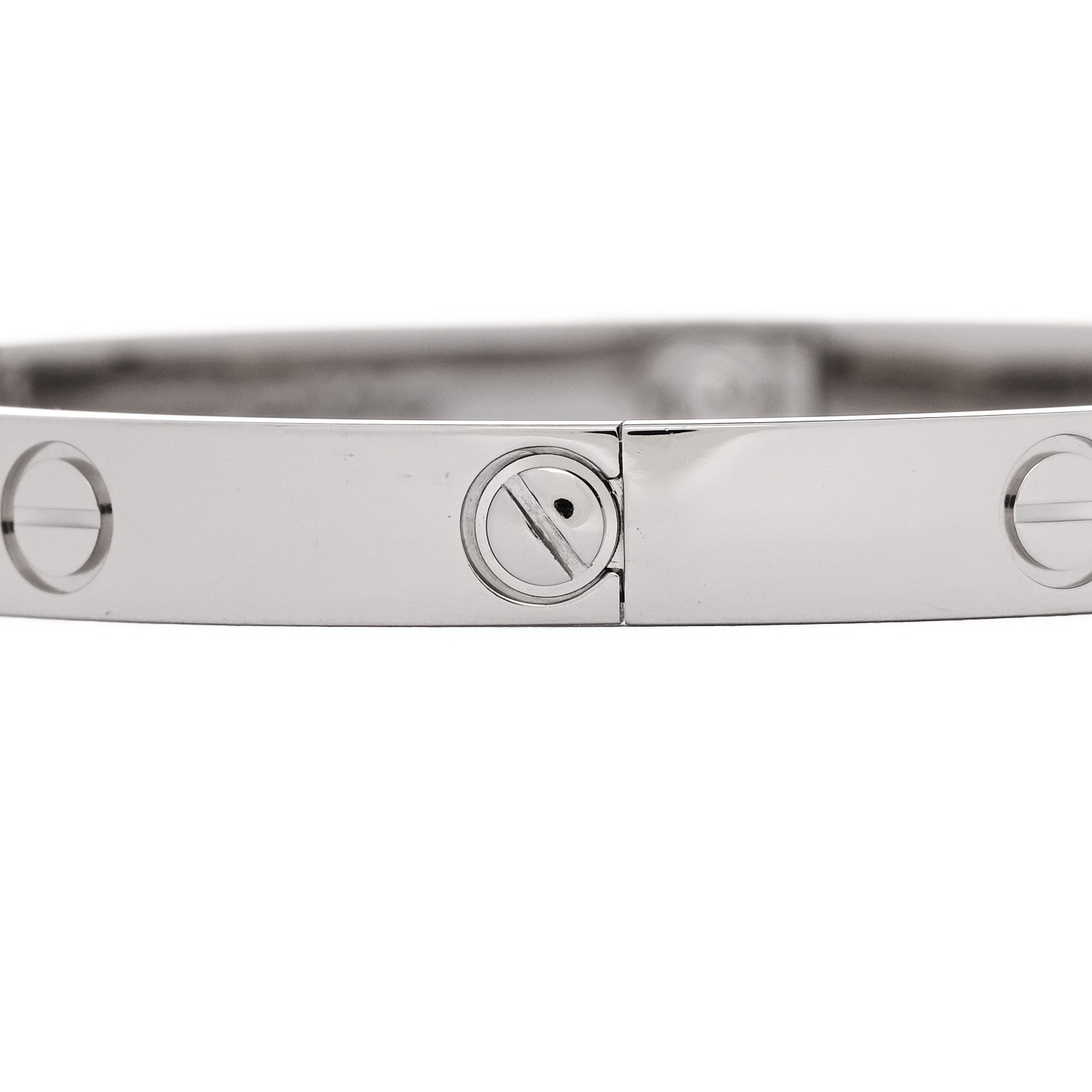 Cartier 18K White Gold LOVE Bracelet 18 4 of 9