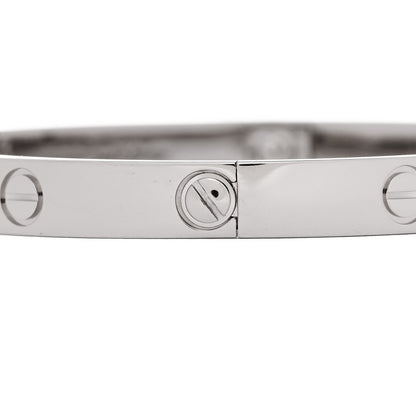 Cartier 18K White Gold LOVE Bracelet 18 4 of 9