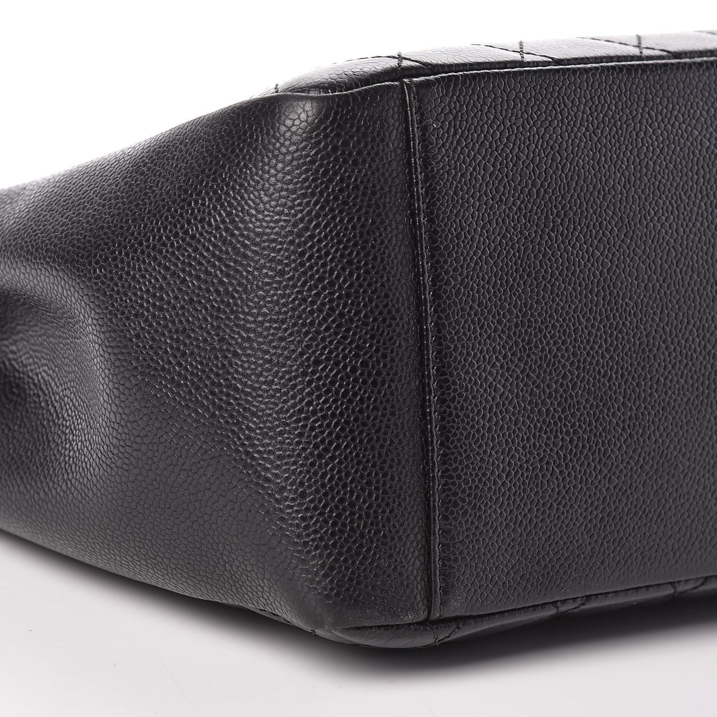 Caviar Quilted Grand Shopping Tote GST Black