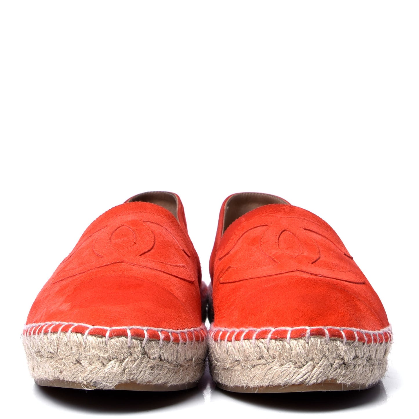 Suede CC Espadrilles 38 Orange