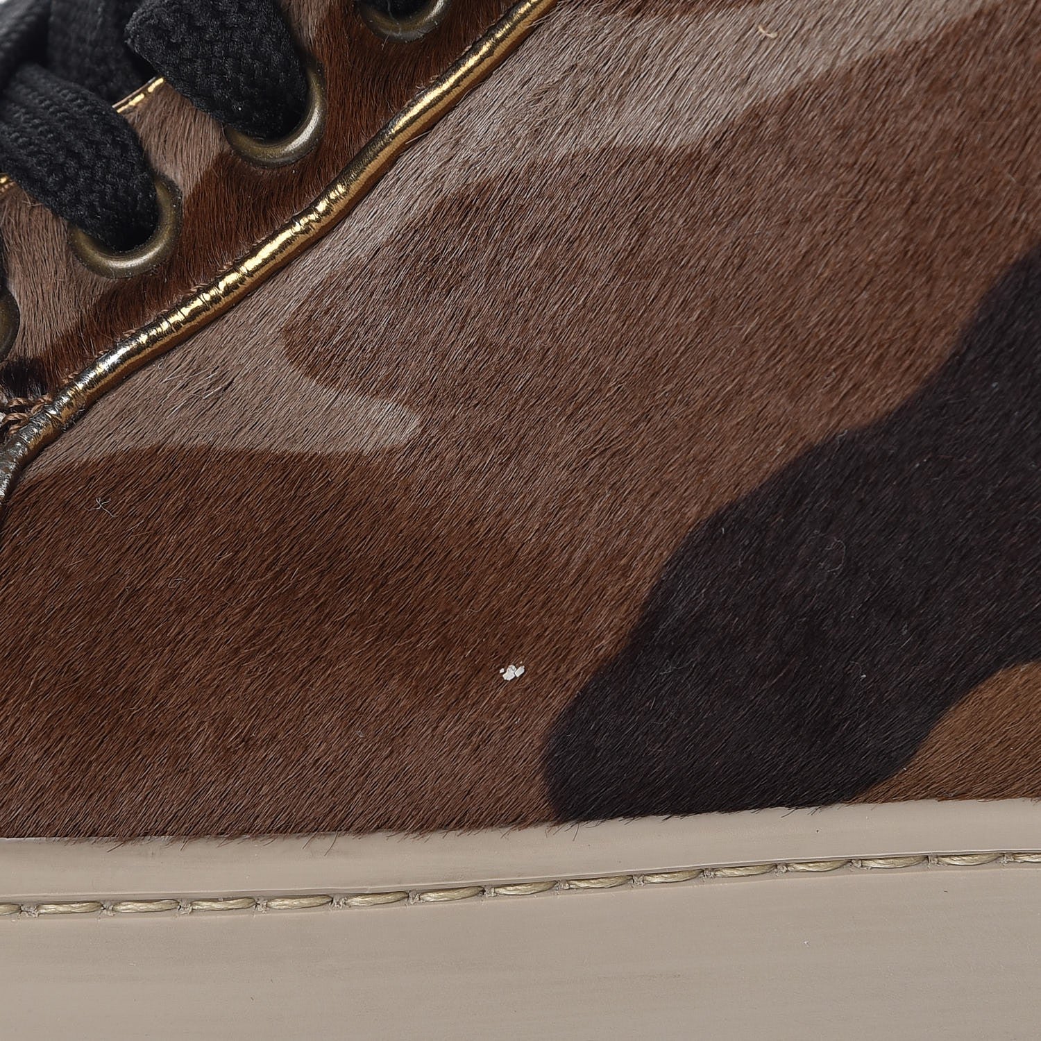 Christian Louboutin Pony Hair Camo Rantus Orlato Flat Sneakers 37.5 12 of 13