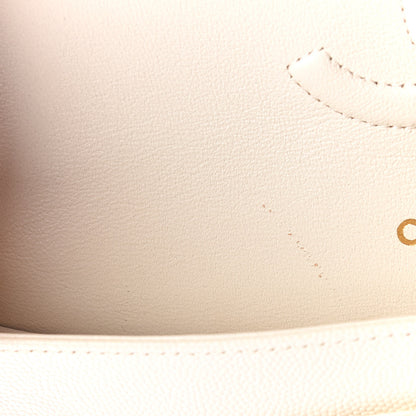 Chanel Caviar Quilted Medium Double Flap White 12 of 12