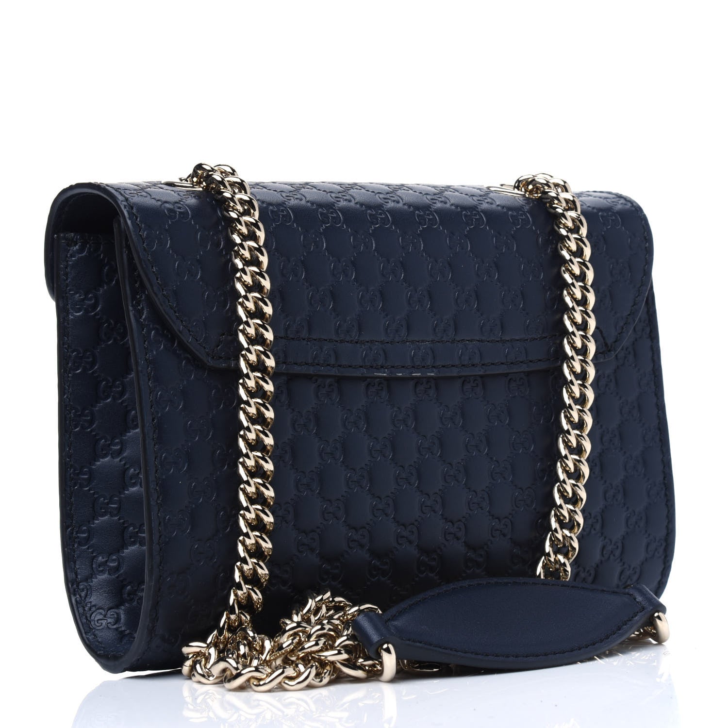 Gucci Microguccissima Mini Emily Chain Shoulder Bag Blue 2 of 5