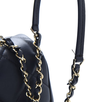 Chanel Lambskin Quilted Easy Carry Flap Navy 11 of 13