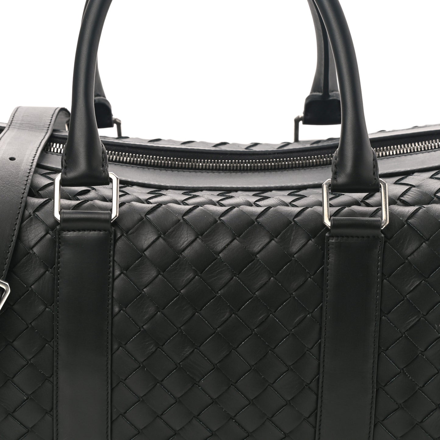 Nappa Intrecciato Gym Bag Black
