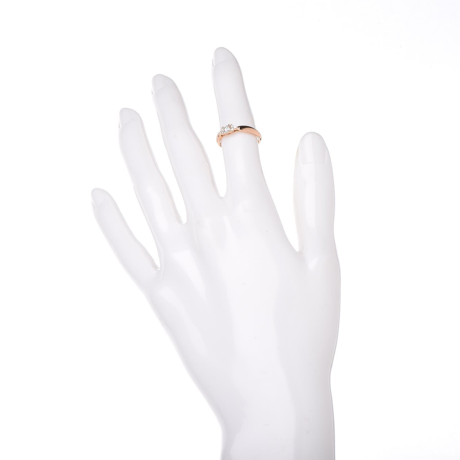 Tiffany 18K Rose Gold Diamond Harmony with Side Stones Ring 48 4.5 2 of 4