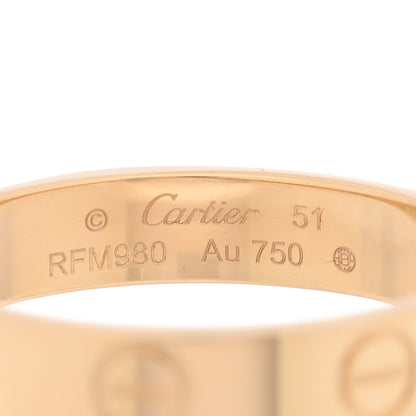 Cartier 18K Yellow Gold 3.5mm LOVE Wedding Band Ring 51 5.75 4 of 5
