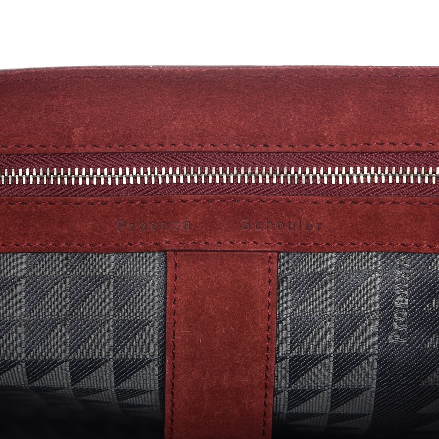 Proenza Schouler Suede Medium PS1 Satchel Midnight Plum 7 of 9