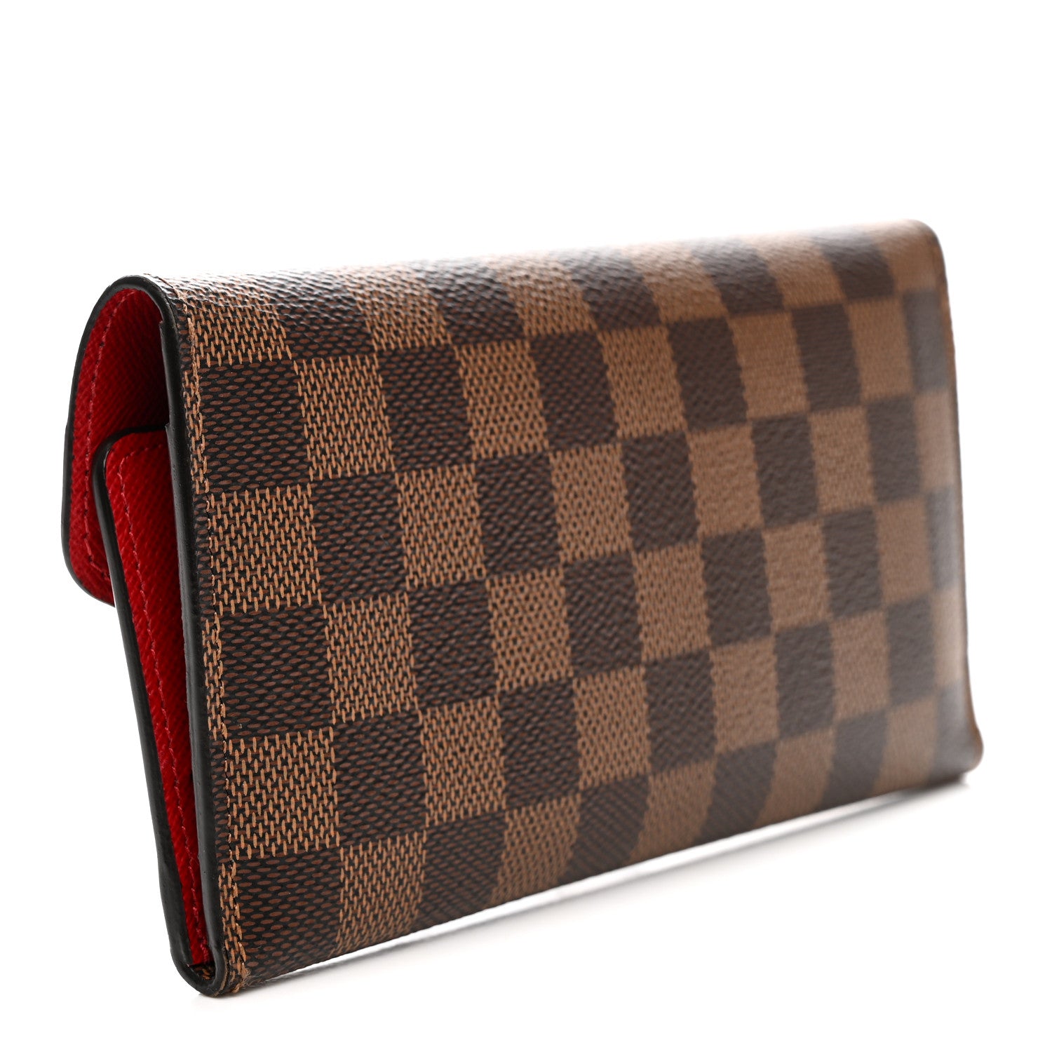 Louis Vuitton Damier Ebene Josephine Wallet Red 4 of 9