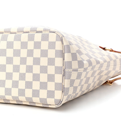 Louis Vuitton Damier Azur Neo Neverfull MM Rose Ballerine 8 of 9