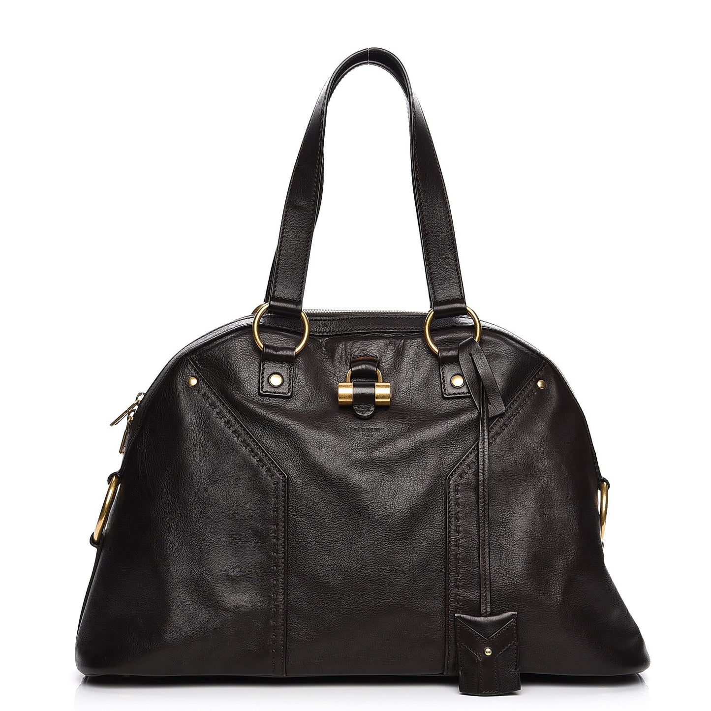 Calfskin Large Muse Dark Brown
