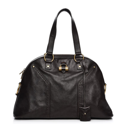 Saint Laurent Calfskin Large Muse Dark Brown 1 of 17