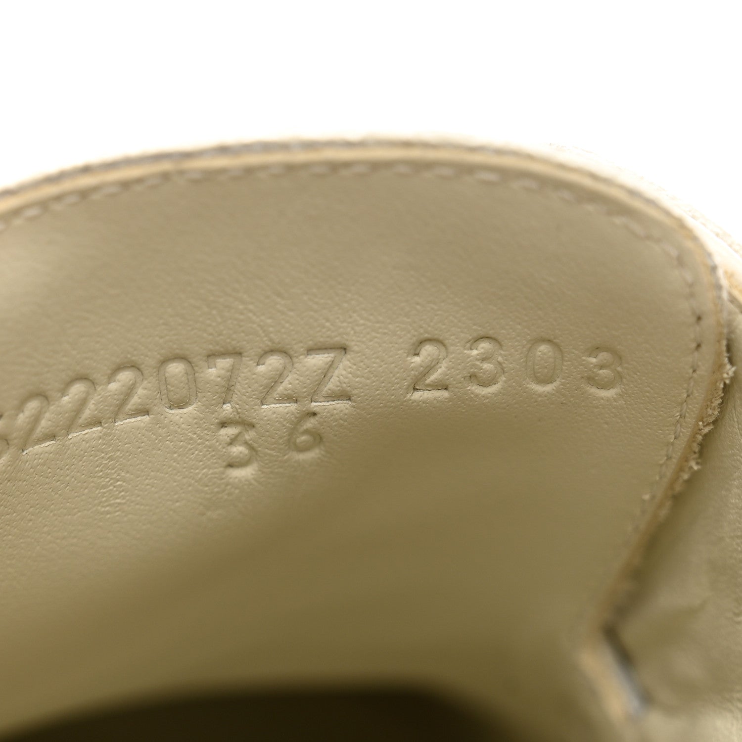 Hermes Glossed Calfskin First Derby 36 Beige Glaise 8 of 9