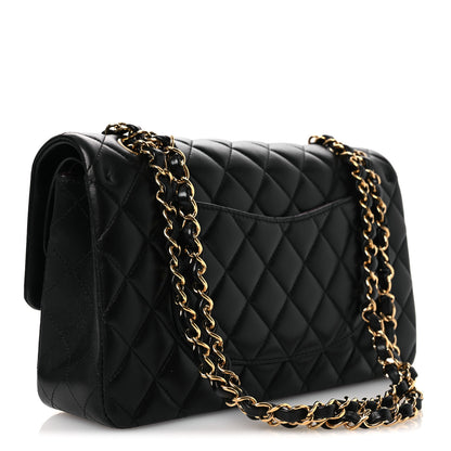 Chanel Lambskin Quilted Medium Double Flap Black 3 of 13