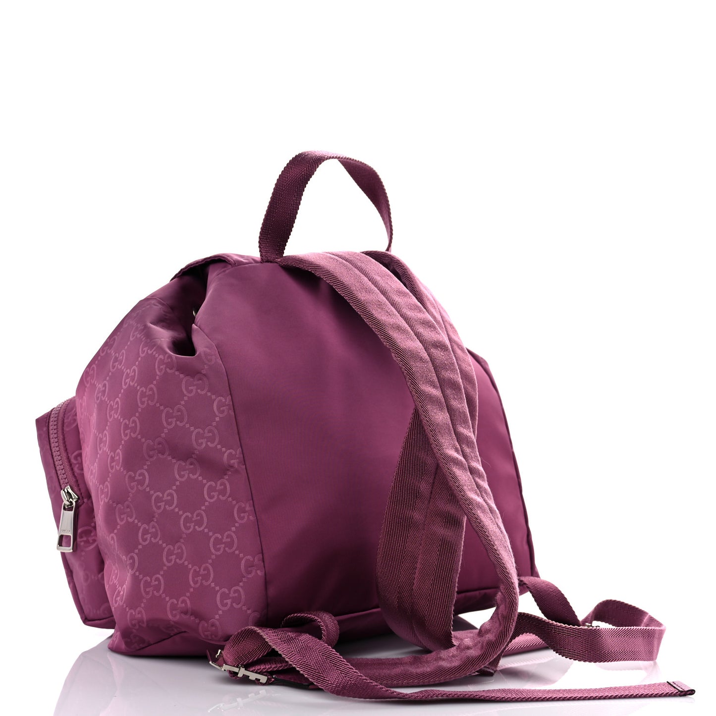 Nylon Monogram Small Single Buckle Backpack Pink