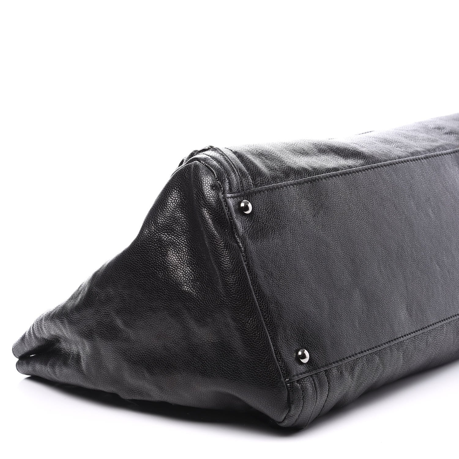 Chanel Glazed Caviar East West Modern Chain Tote Black 9 of 10