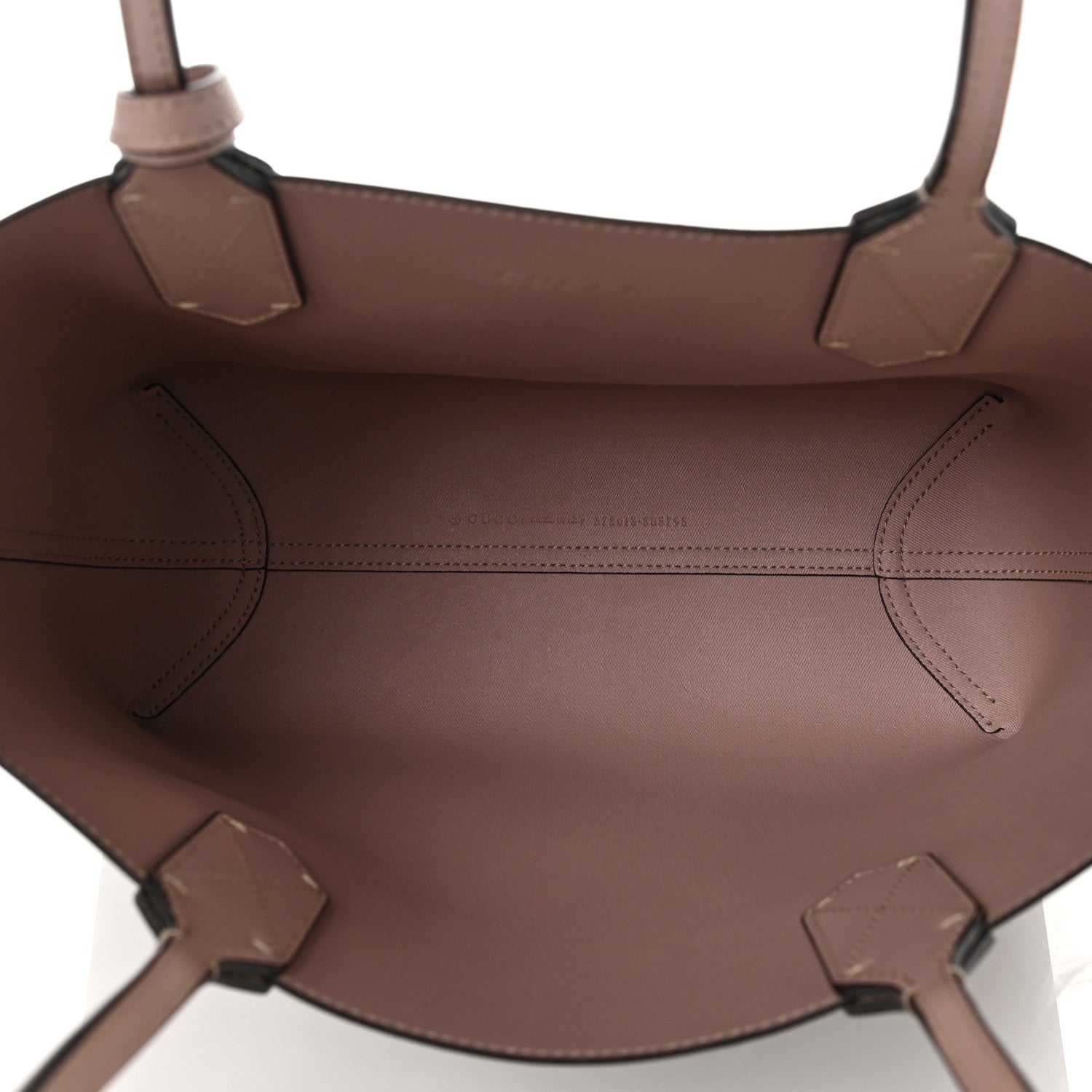 Gucci GG Supreme Monogram Small Reversible Tote Dark Cipria 4 of 5