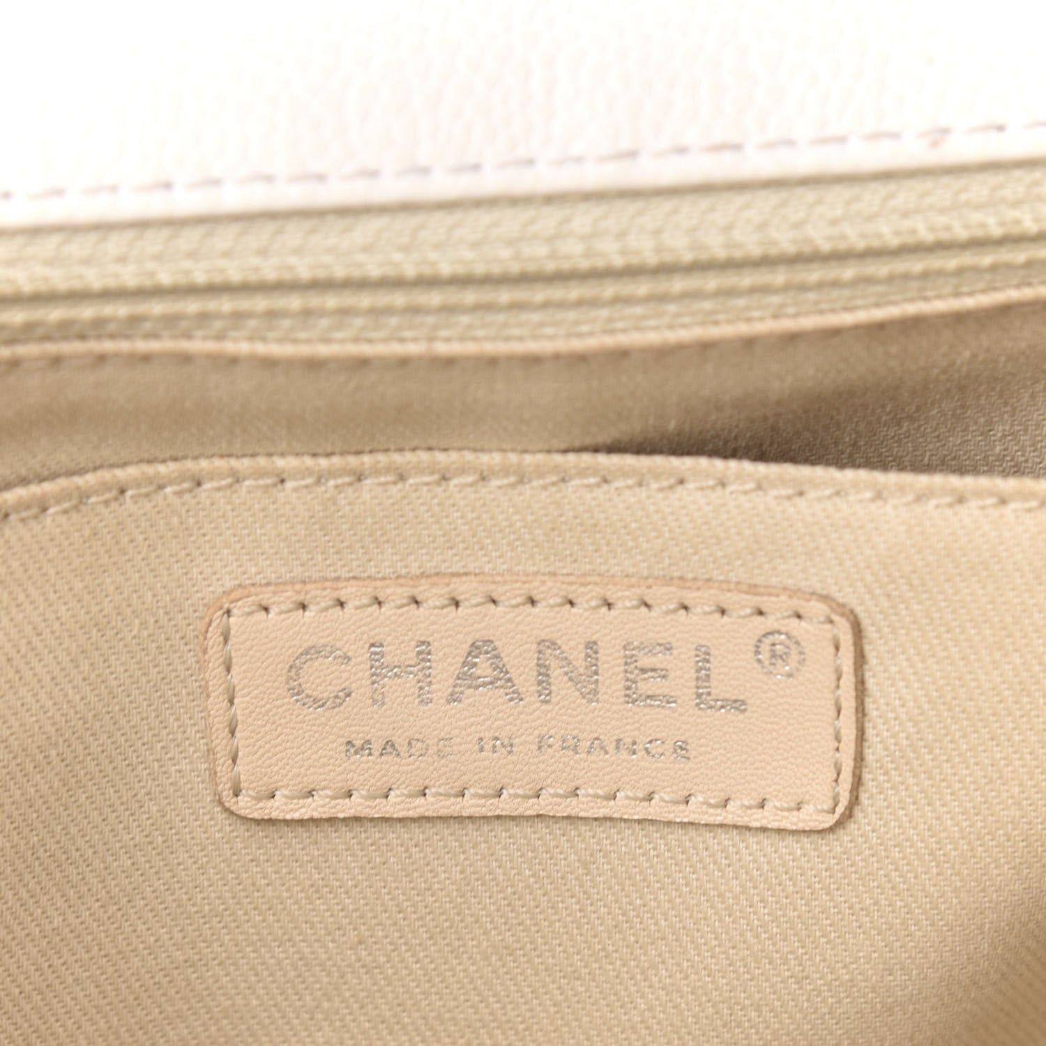 Chanel Caviar Large Timeless CC Flap White 6 of 11