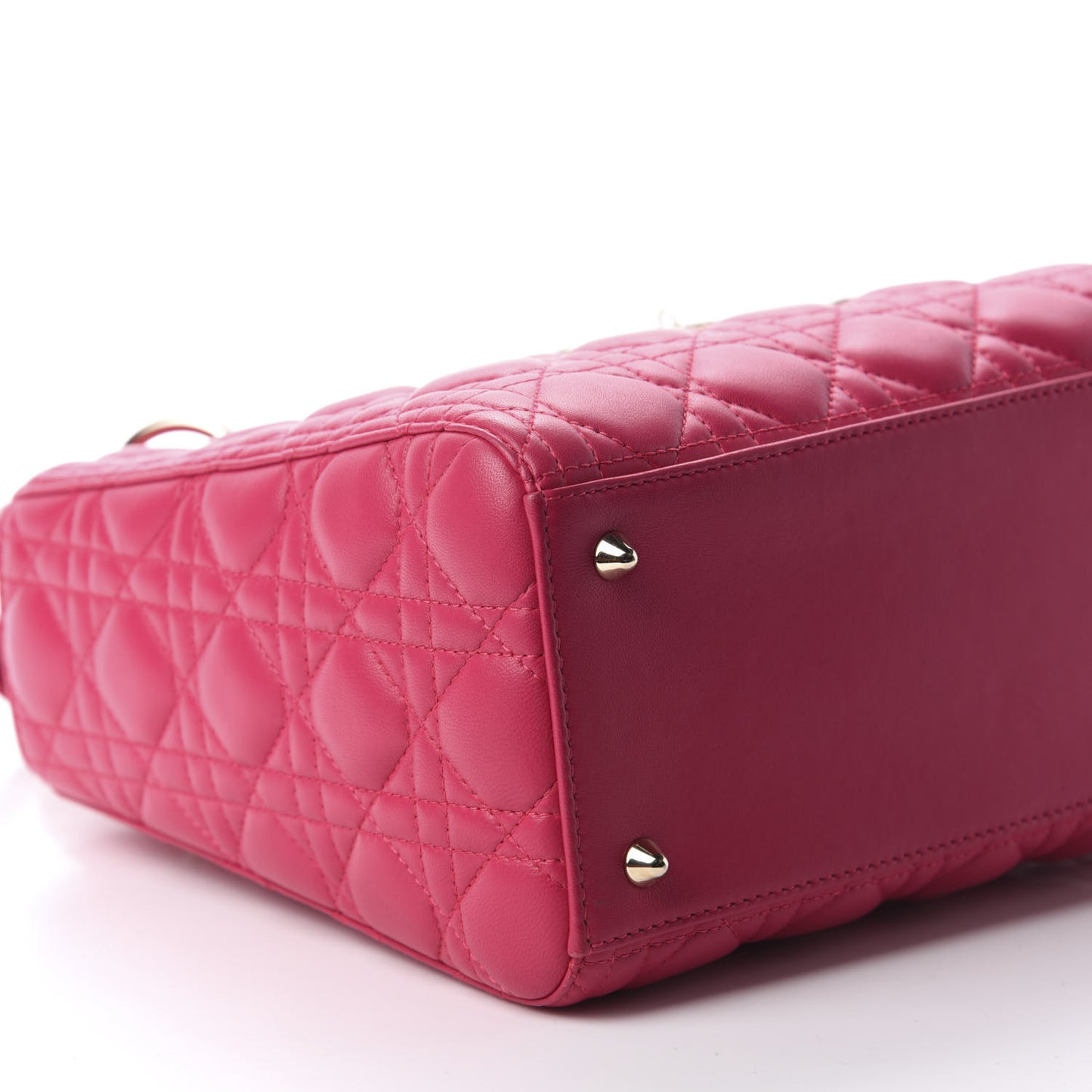 Lambskin Cannage Medium Lady Dior Pink