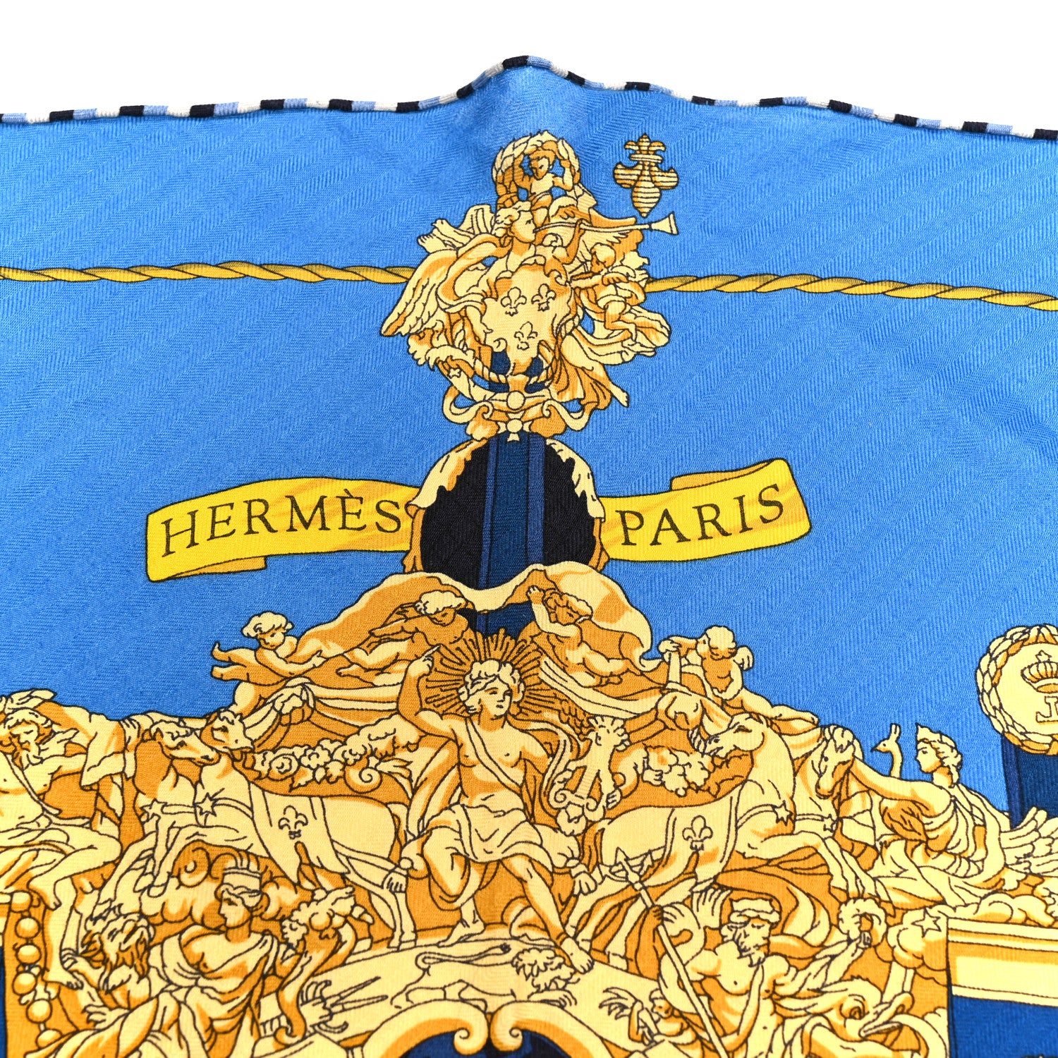 Hermes Cashmere Silk La Reale Giant Pointe Triangle Shawl 2 of 6
