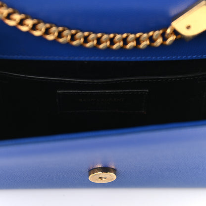 Saint Laurent Grain De Poudre Small Classic Monogram Kate Satchel Royal Blue 6 of 8