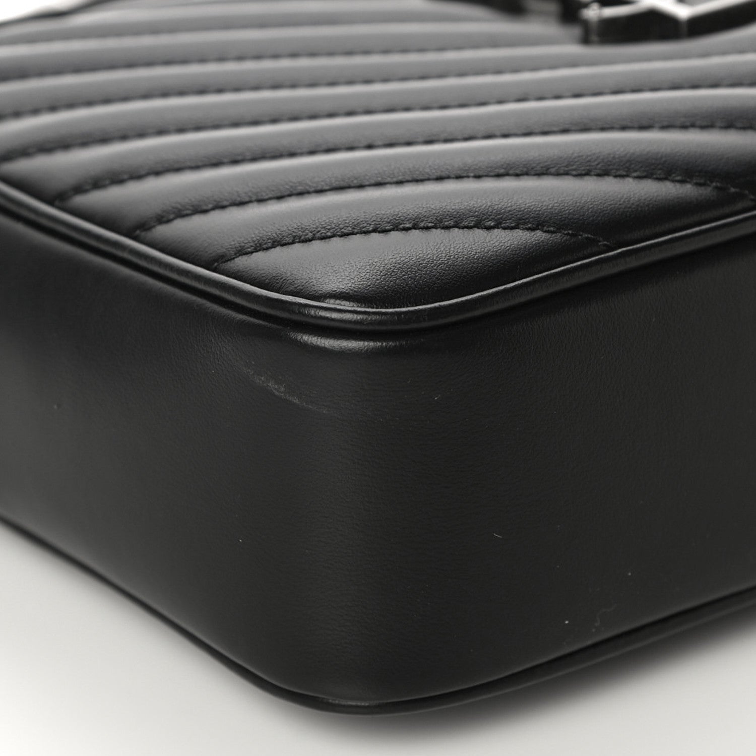 Saint Laurent Calfskin Matelasse Monogram Lou Camera Bag Black 10 of 10