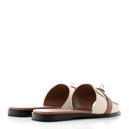 Hermes Calfskin Giulia Sandals 36 Beige Glaise Rose Perle 4 of 19