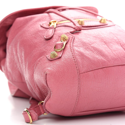 Balenciaga Agneau Giant 12 Gold Hardware S Traveler Backpack Rose Hortensia 8 of 12