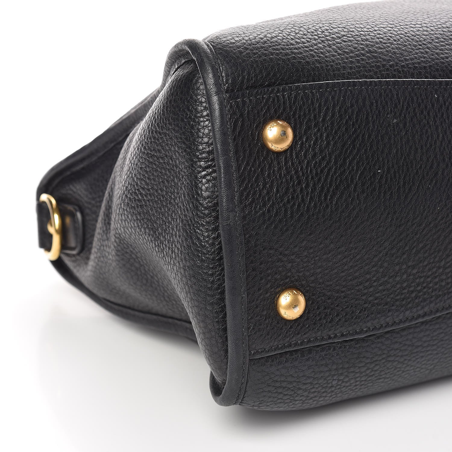 Prada Vitello Daino Shopping Satchel Black 9 of 11