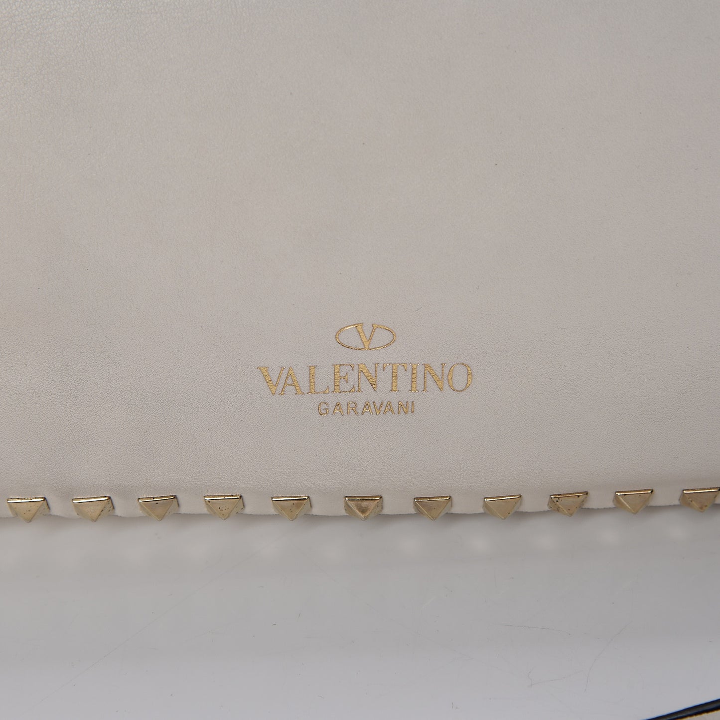 Vitello Medium Rockstud Tote Ivory
