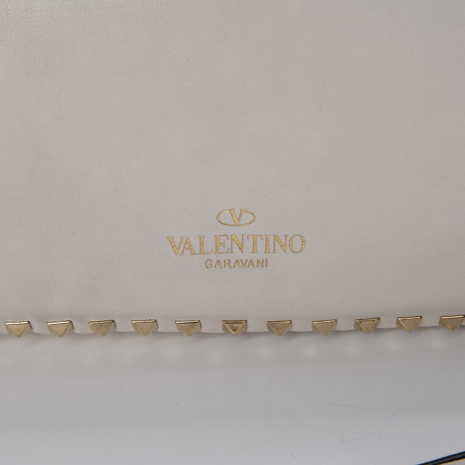 Valentino Garavani Vitello Medium Rockstud Tote Ivory 18 of 20