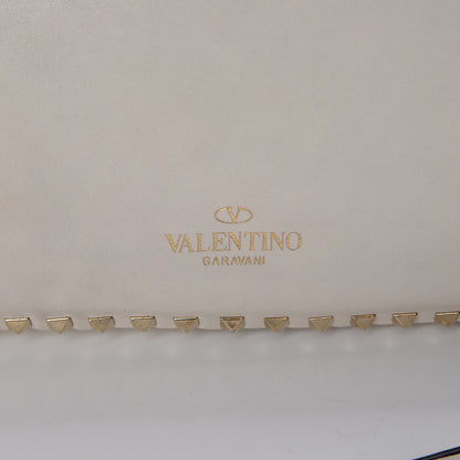 Valentino Garavani Vitello Medium Rockstud Tote Ivory 18 of 20