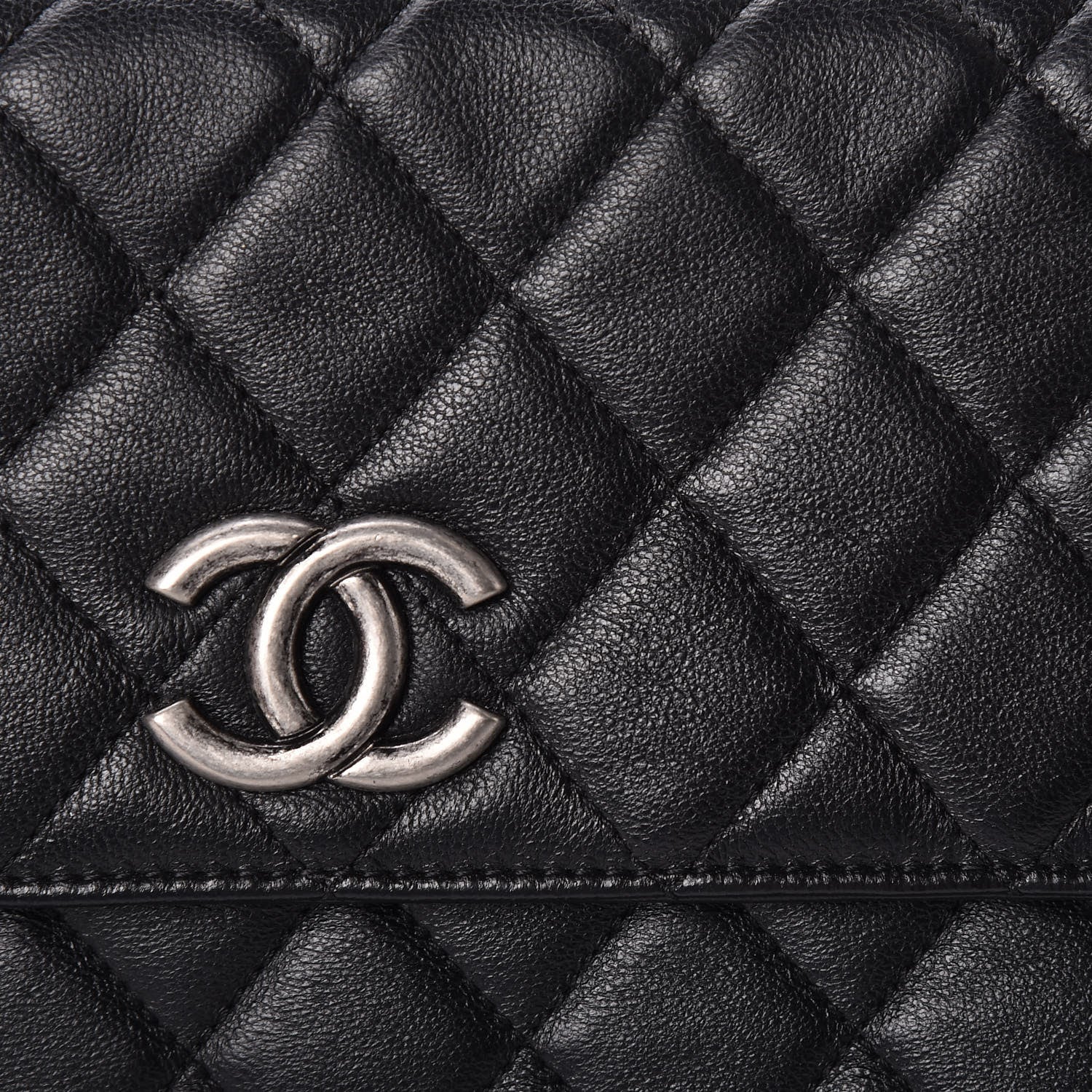 Chanel Calfskin Quilted Document Portfolio Holder Black 10 of 10