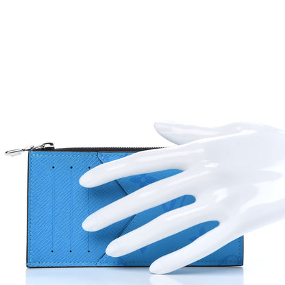 Louis Vuitton Taigarama Coin Card Holder Blue Lagoon 2 of 7