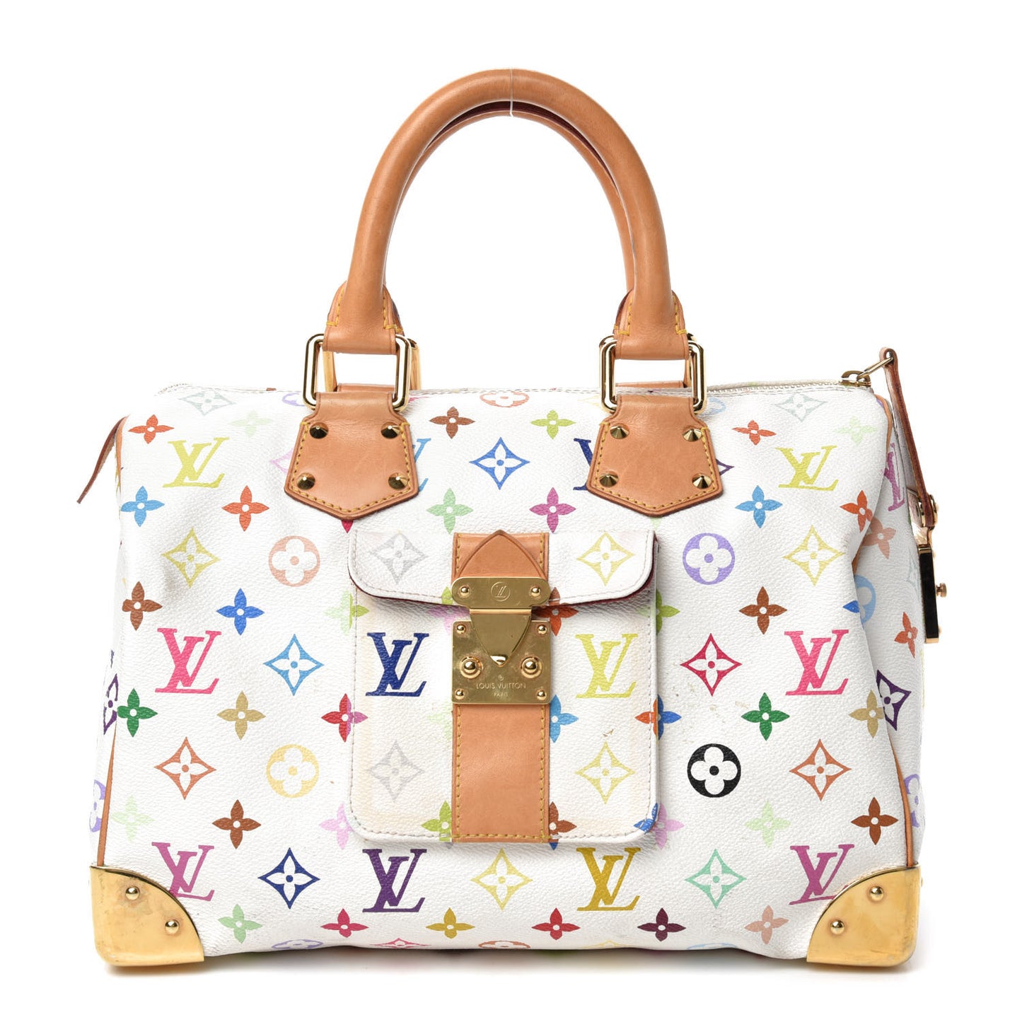 Monogram Multicolor Speedy 30 White