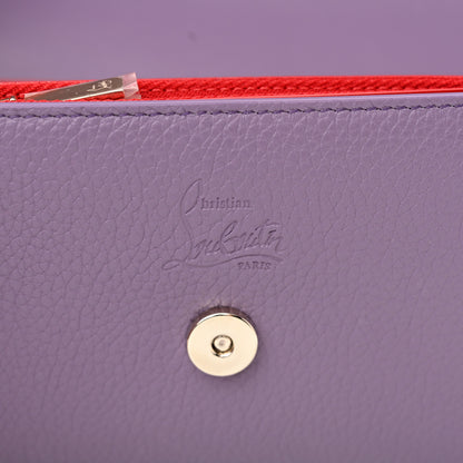 Christian Louboutin Calfskin Spikes Loubinthesky Paloma Clutch Parme 7 of 10