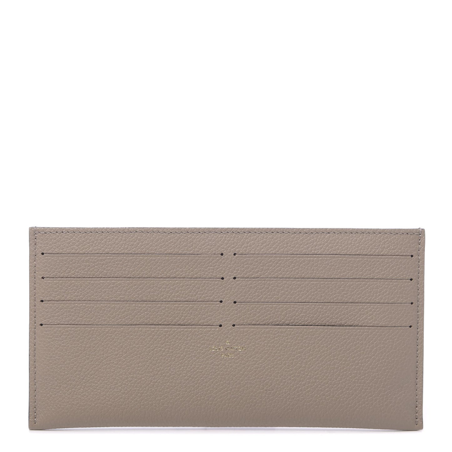 Calfskin Felicie Chain Wallet Card Holder Insert Tourterelle