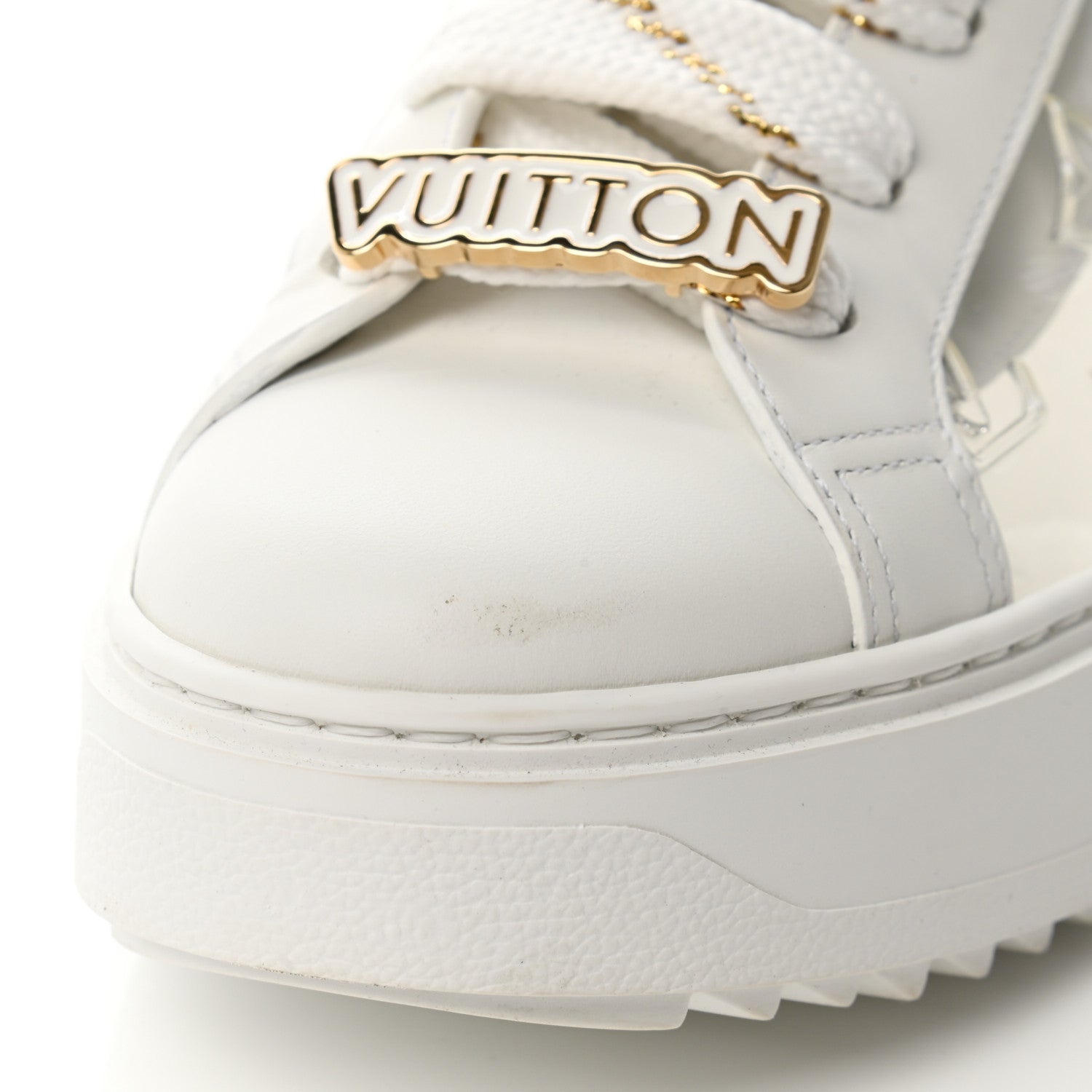 Louis Vuitton Monogram PVC Time Out Sneakers 38.5 Gold 13 of 16