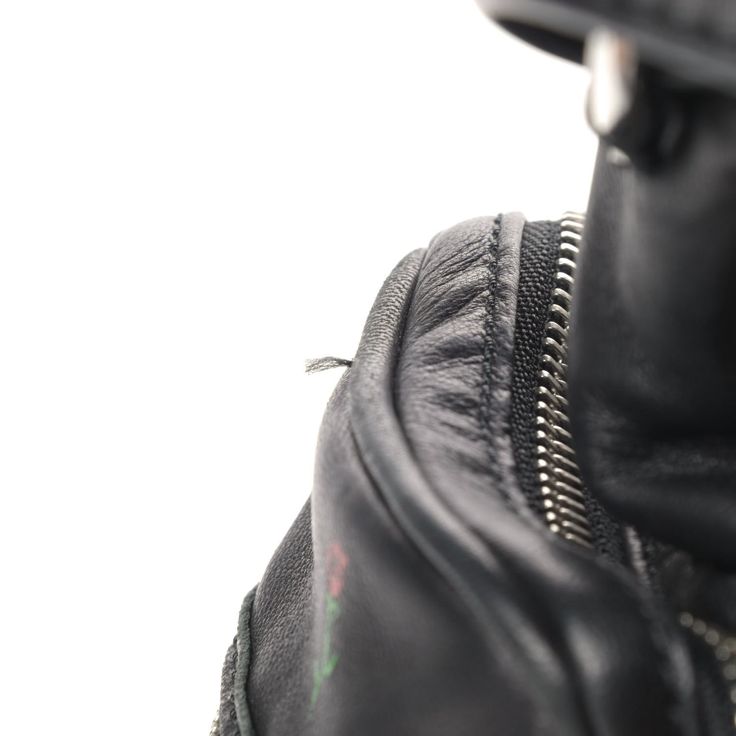 Lambskin Rose Studded Mini Marti Convertible Backpack Black Rhodium Hardware