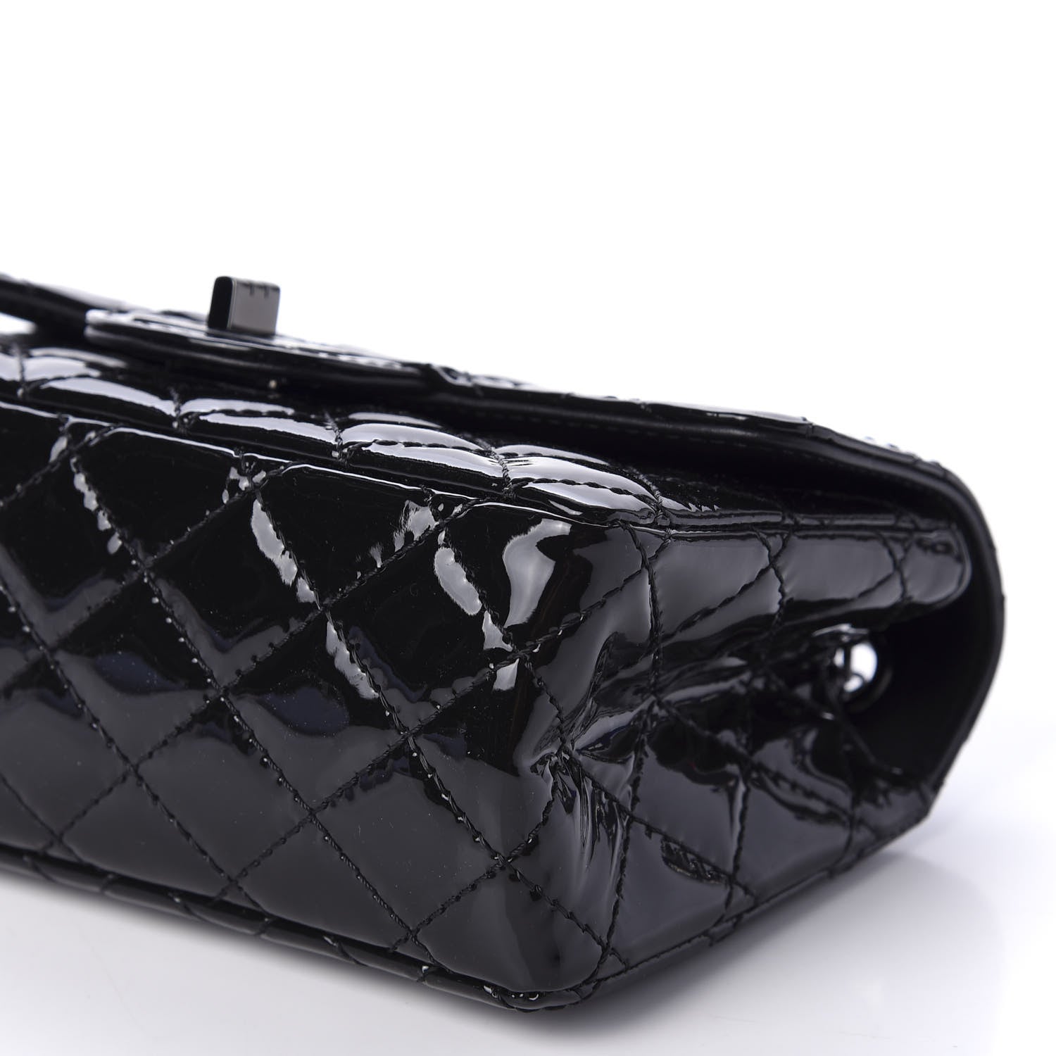 Chanel Patent Calfskin Quilted 2.55 Reissue Mini Flap Black 7 of 11