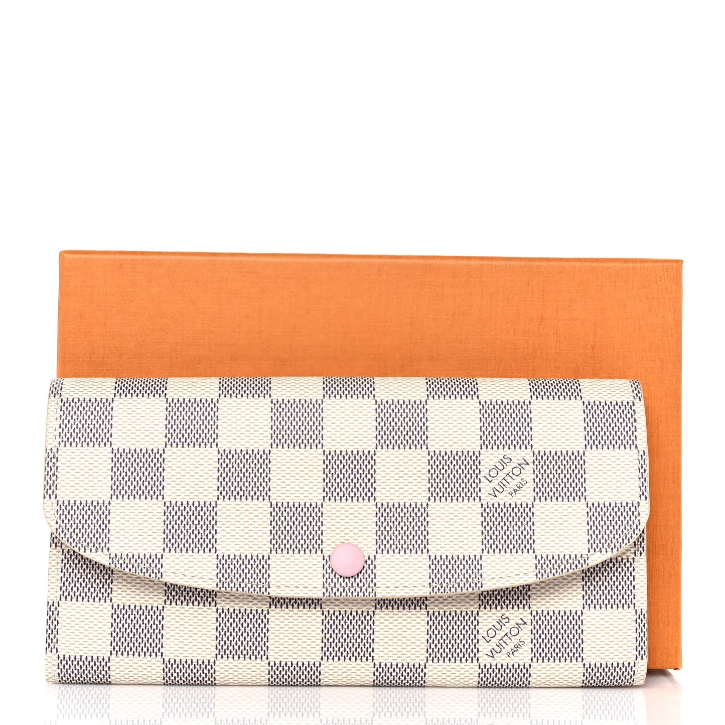 Damier Azur Emilie Wallet Rose Ballerine