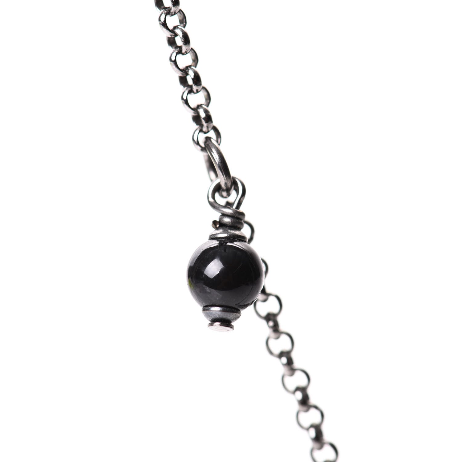Chanel Ruthenium Crystal CC Drop Necklace 4 of 6