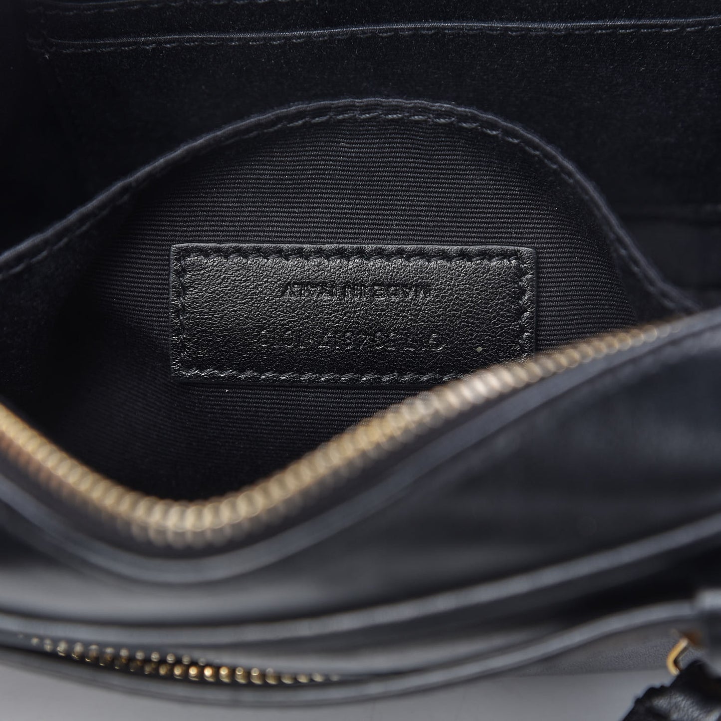Calfskin Matelasse Monogram Lou Belt Bag Black