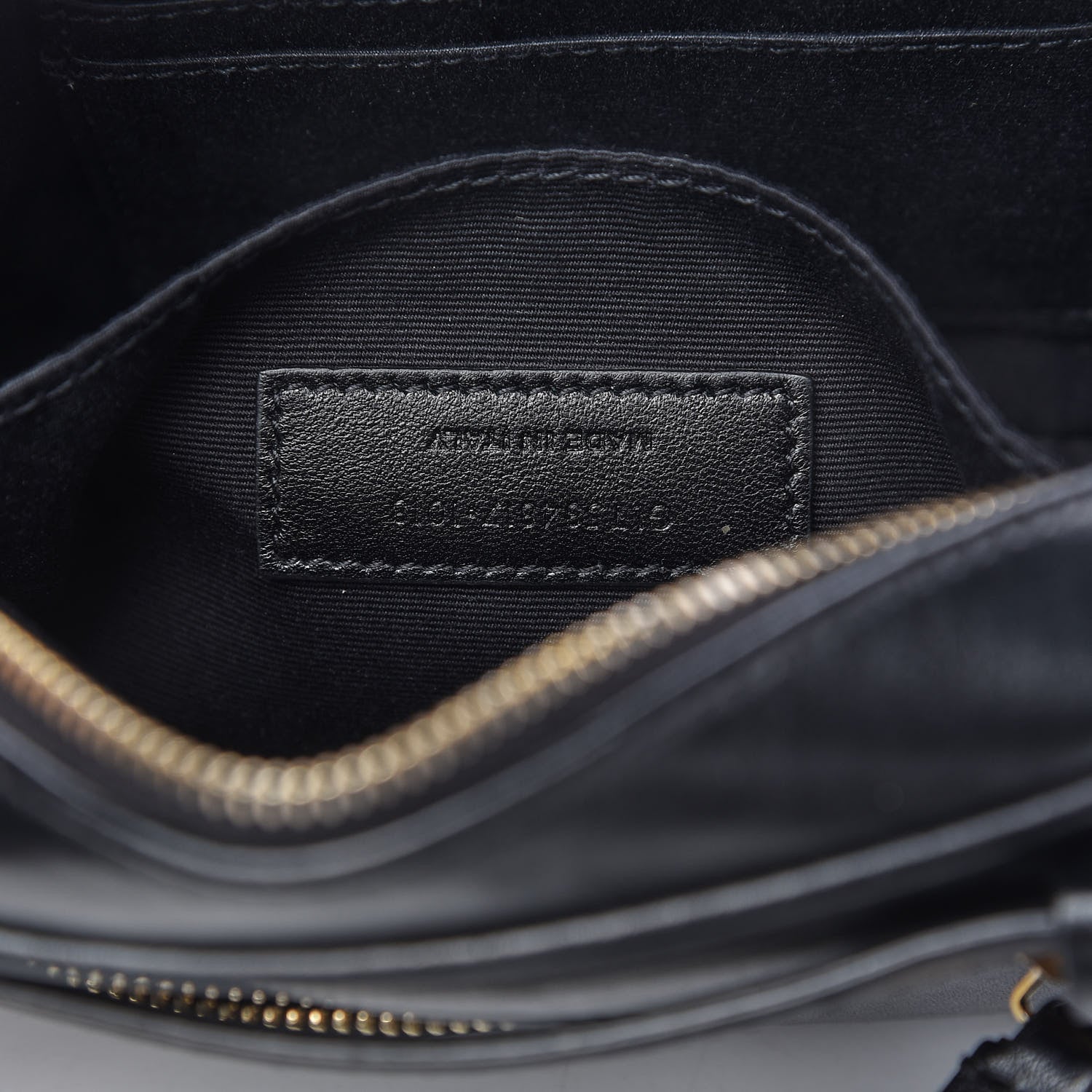 Saint Laurent Calfskin Matelasse Monogram Lou Belt Bag Black 9 of 10