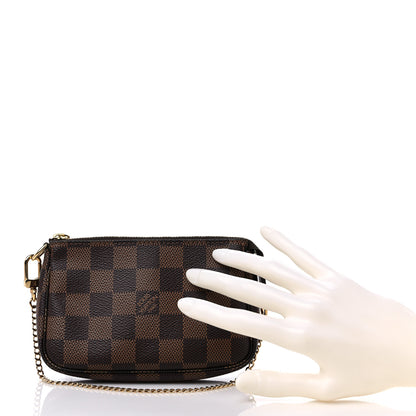 Louis Vuitton Damier Ebene Mini Pochette Accessories 3 of 12