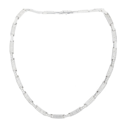 Tiffany 18K White Gold Diamond Atlas Collar Necklace 2 of 5