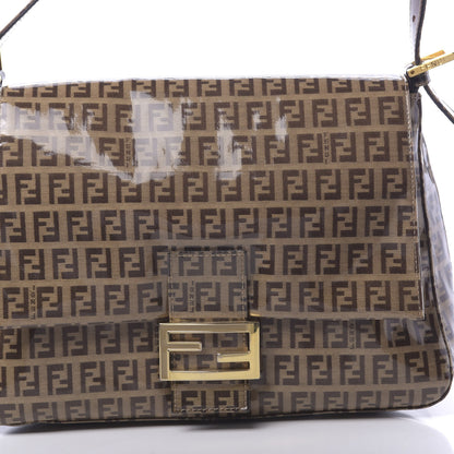 Fendi Vinyl Zucchino Mama Baguette Tobacco 9 of 9