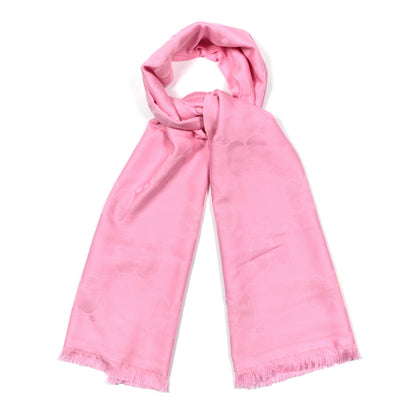Gucci Wool Jacquard Monogram Jumbo GG Lady Nest Scarf Roseate 1 of 4